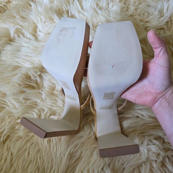 Jeffrey Campbell Creme Hustler High Heels Size 9 - Picture 8 of 8